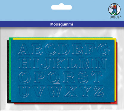 URSUS Moosgummi Buchstaben A-Z 8460099 5 Farben ass. 130 Stück