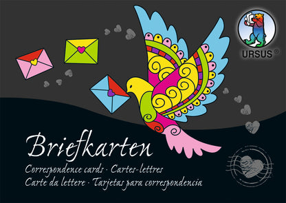 URSUS Briefkarten Block A6 90200099SE 220g 84 Blatt