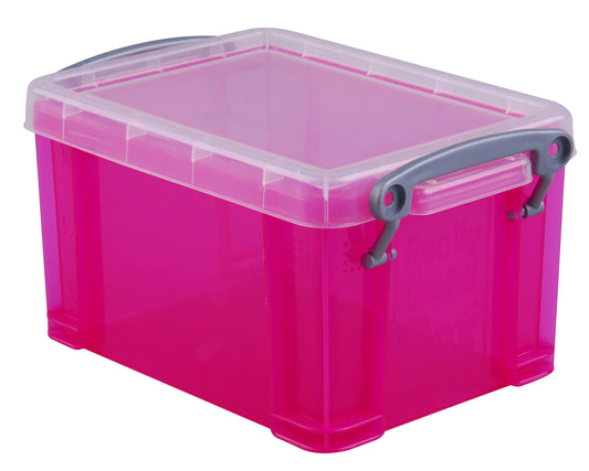 USEFULBOX Kunststoffbox 0,7lt 68501718 transparent pink