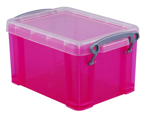 USEFULBOX Kunststoffbox 0,7lt 68501718 transparent pink