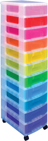 USEFULBOX Aufbewahrungsbox 42x30x121cm 68514200 11x7 Liter Schubladen