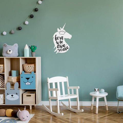 Securit® Wandkreidetafel Silhouette, Unicorn Weiss, 30x49cm