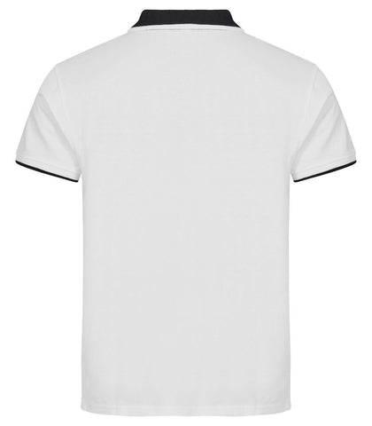 Conrad - Unisex-Poloshirt mit klaren Linien und Kontrast. Farbige Kontraststreifen