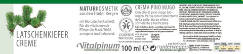 Latschenkiefer Krem Unterweger – regenererende naturkosmetikk for pleie etter sport og ved muskelspenninger