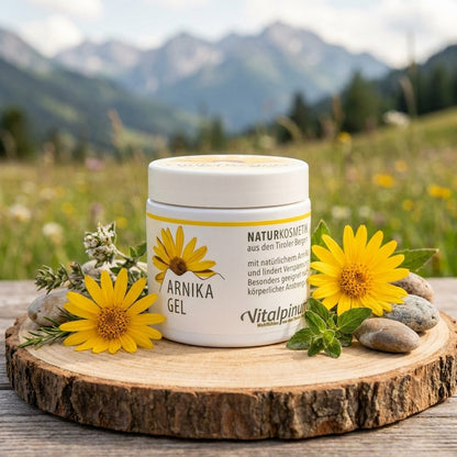 Gel de Arnika Unterweger | Cosmética natural vegana para la tensión muscular y el deporte