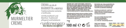 Murmeltiersalbe Крем від Unterweger – Доглядова трав'яна сила з Альп