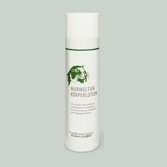 Crème corporel de marmotte Unterweger – Lotion pour le corps nourrissante avec de l'huile de marmotte