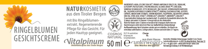 Ringelbloem Gezichtscrème van Unterweger
