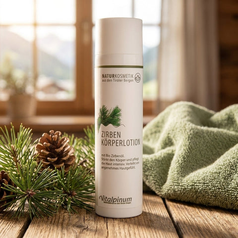 Zirben Bodylotion Unterweger – vegansk naturkosmetik for en behagelig hudfølelse