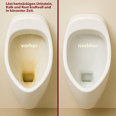 Urin- und Kalksteinentferner, rot, pH-Wert <2, Gefahrengut, 1 Liter