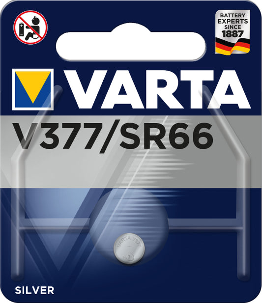 VARTA Knopfzelle 377101401 V377/SR66, 1 Stück