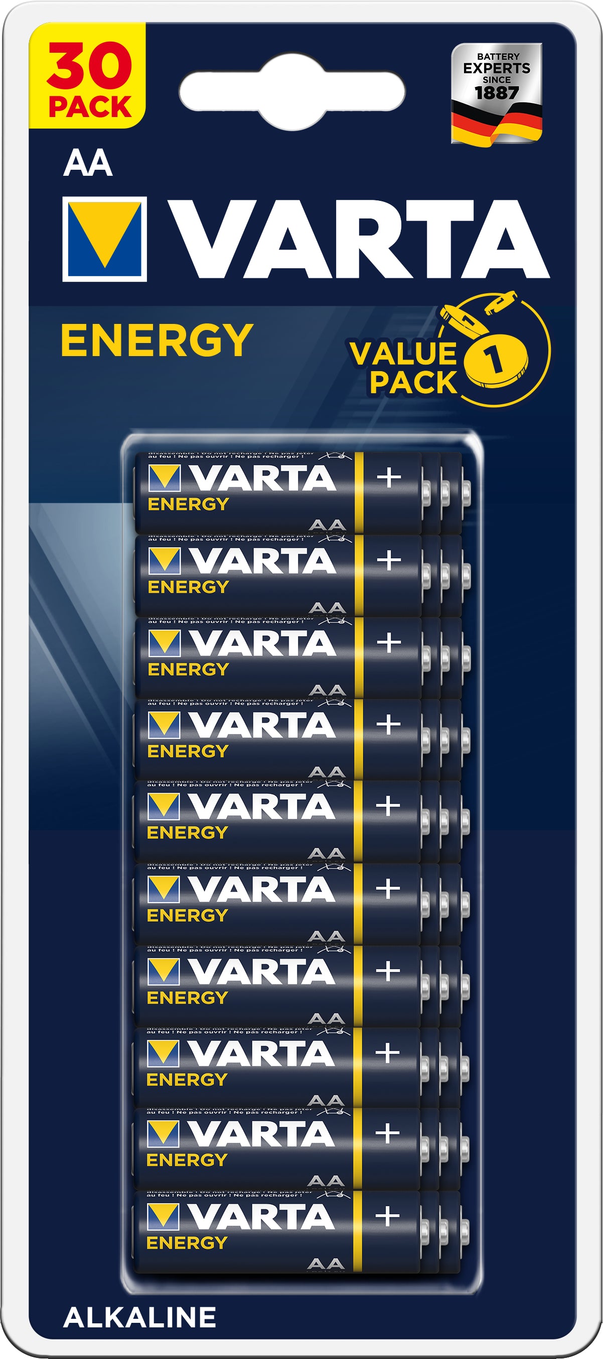 VARTA Energy 4106229630 AA/LR06, 30 Stück