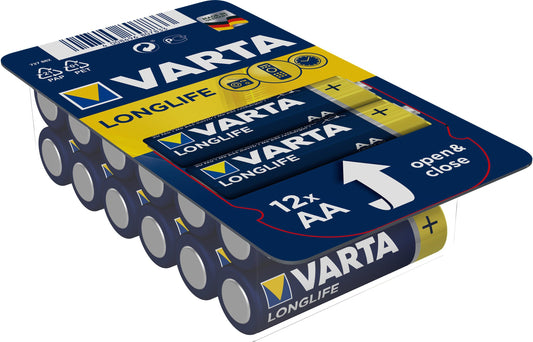 VARTA Longlife 4106301112 AA/LR06, 12 Stück