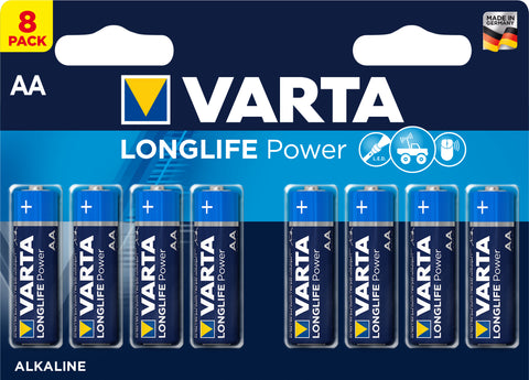 VARTA Batterie Longlife Power 4906121418 AA/LR06, 8 Stück