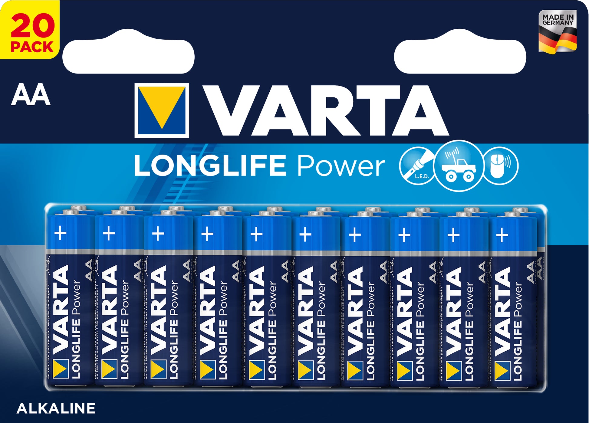 VARTA Batterie Longlife Power 4906121420 AA/LR06, 20 Stück