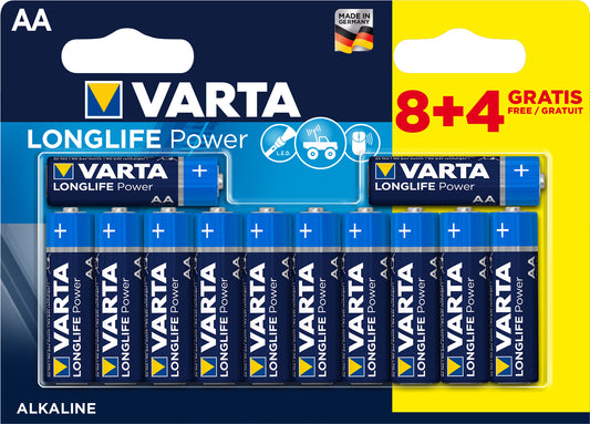 VARTA Batterie Longlife Power 4906121472 AA/LR06, 12 Stück