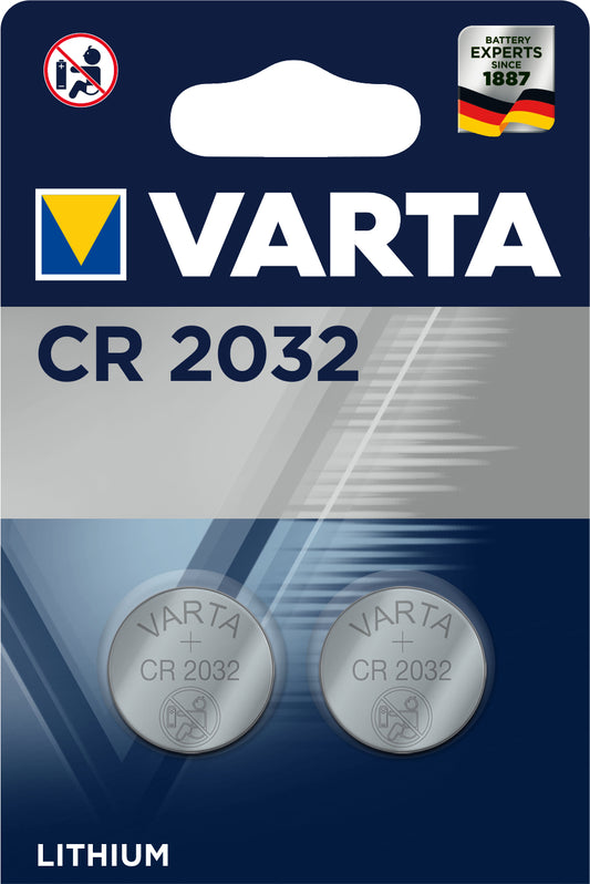 VARTA Knopfzelle 6032101402 CR2032, 2 Stück