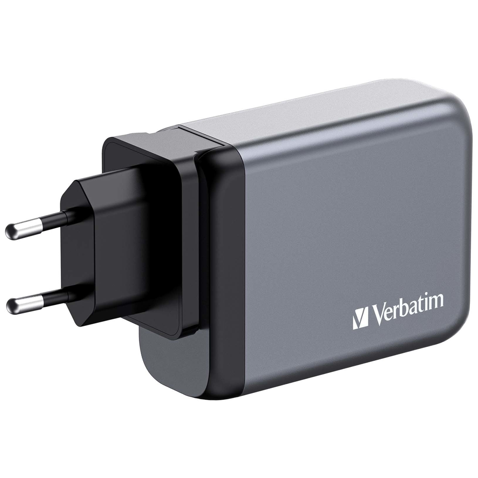 VERBATIM Charger 100W GaN grey 32202 3xUSB-C 1xUSB-A +Adapter UK/US