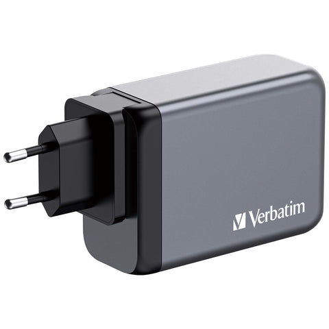 VERBATIM Charger 240W GaN grey 32205 3xUSB-C 1xUSB-A +Adapter UK/US