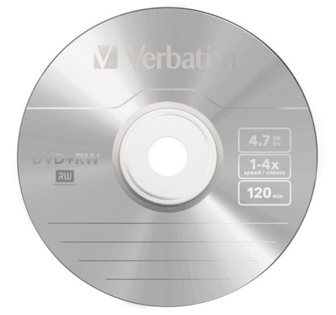 VERBATIM DVD+RW Jewel 4.7GB 43229 1-4x 5 Pcs