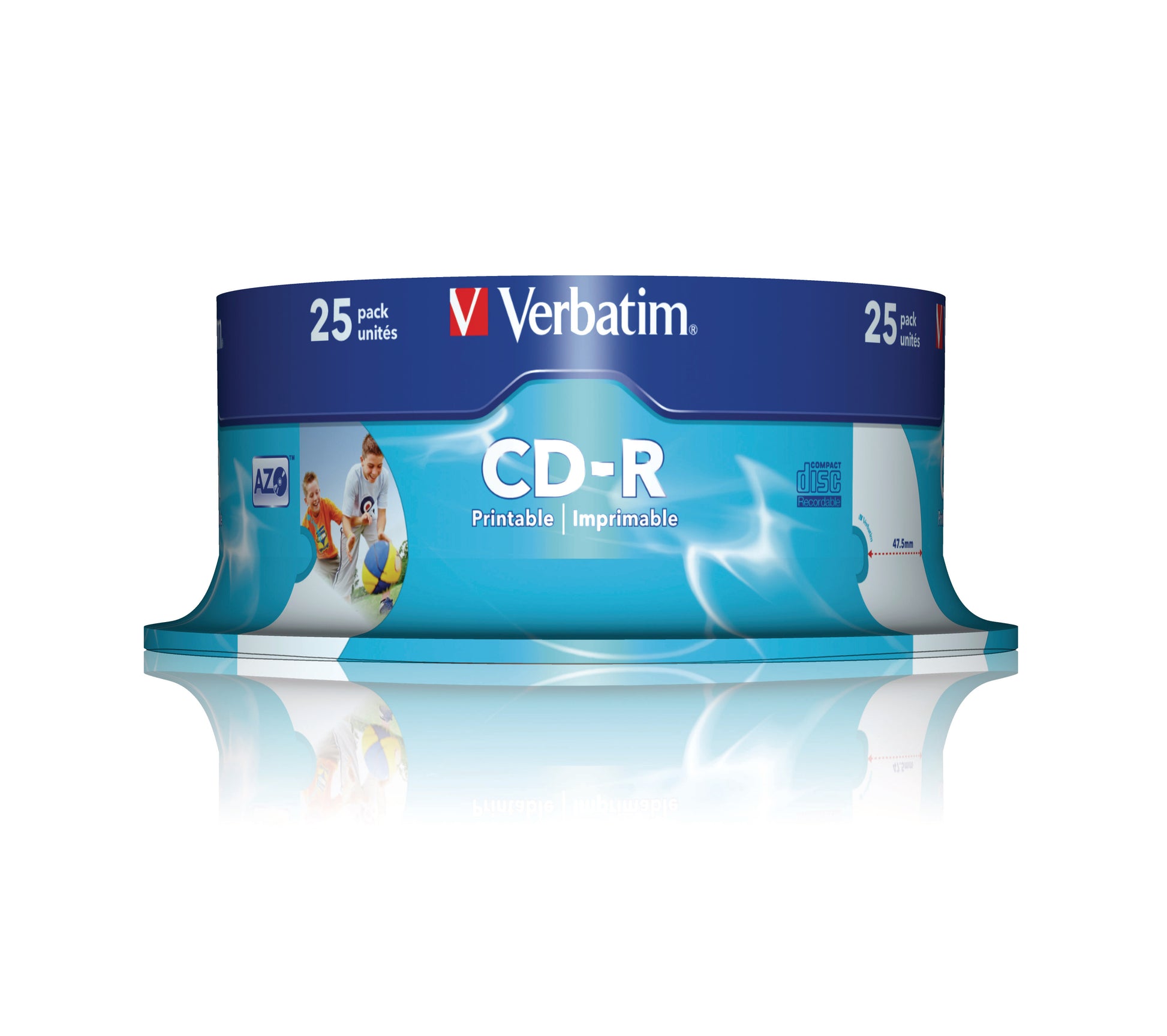 VERBATIM CD-R Spindle 80MIN/700MB 43439 52x fullprint m.L. 25 Pcs