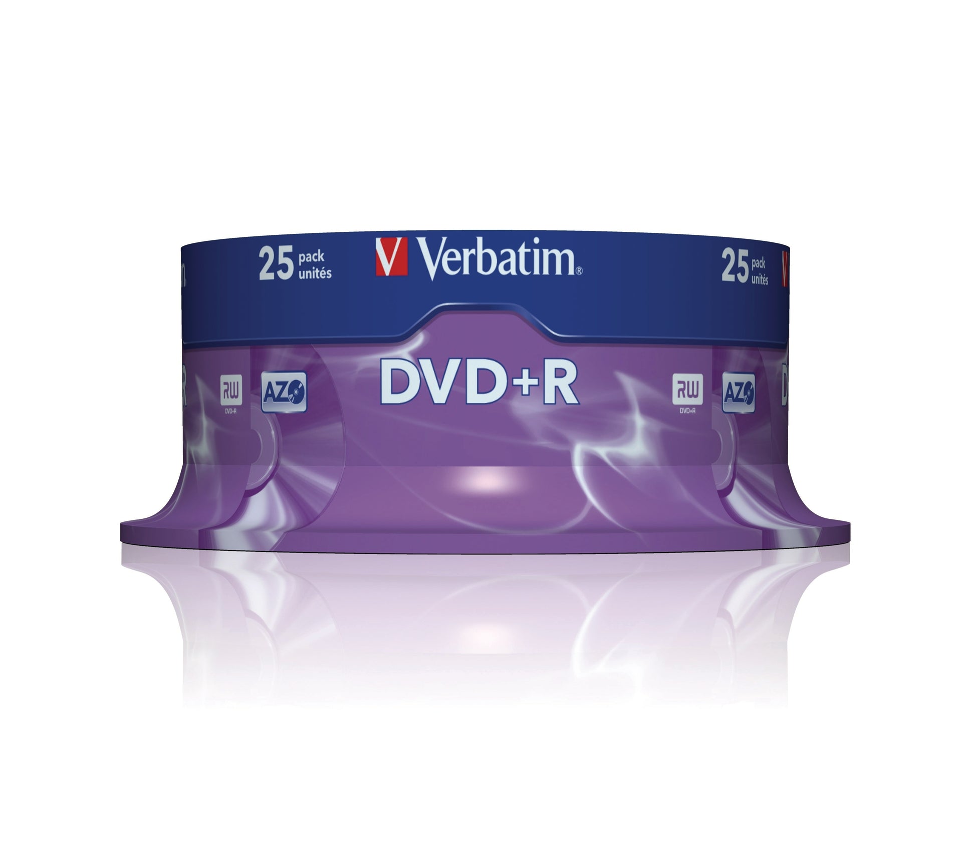 VERBATIM DVD+R Spindle 4.7GB 43500 1-16x 25 Pcs