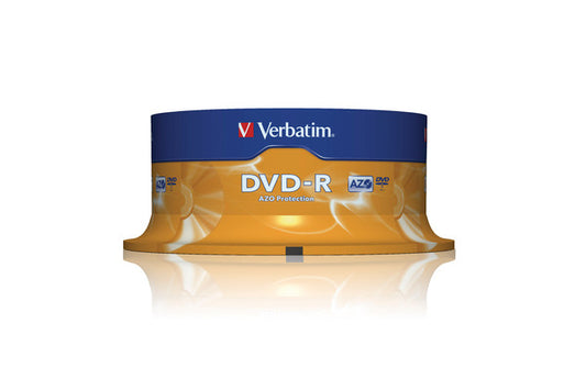 VERBATIM DVD-R Spindle 4.7GB 43522 1-16x 25 Pcs