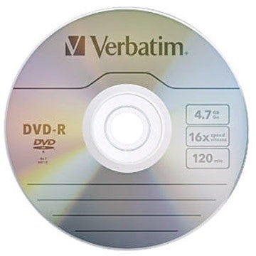 VERBATIM DVD-R Spindle 4.7GB 43533 1-16x fullprint o.L 50 Pcs