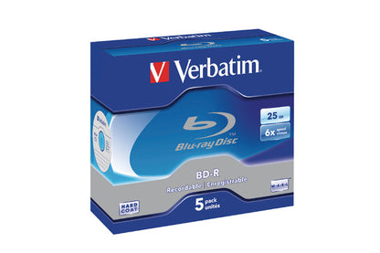 VERBATIM BD-R Jewel Case 25GB 43715 6x Scratchguard 5 Pcs