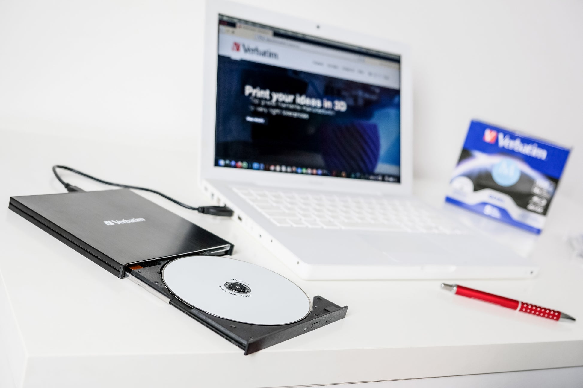 VERBATIM External Slimline 43890 BluRay ReWriter USB 3.0