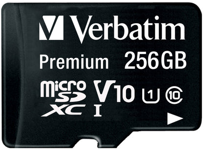 VERBATIM Micro SDXC Card 256GB 44087 with Adapter Class 10. UHS 1