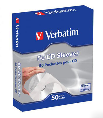 VERBATIM CD-DVD paper sleeves 49992 50 Pcs