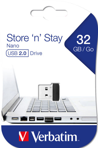 VERBATIM USB-Drive Nano 2.0 32GB 98130 Store n Stay