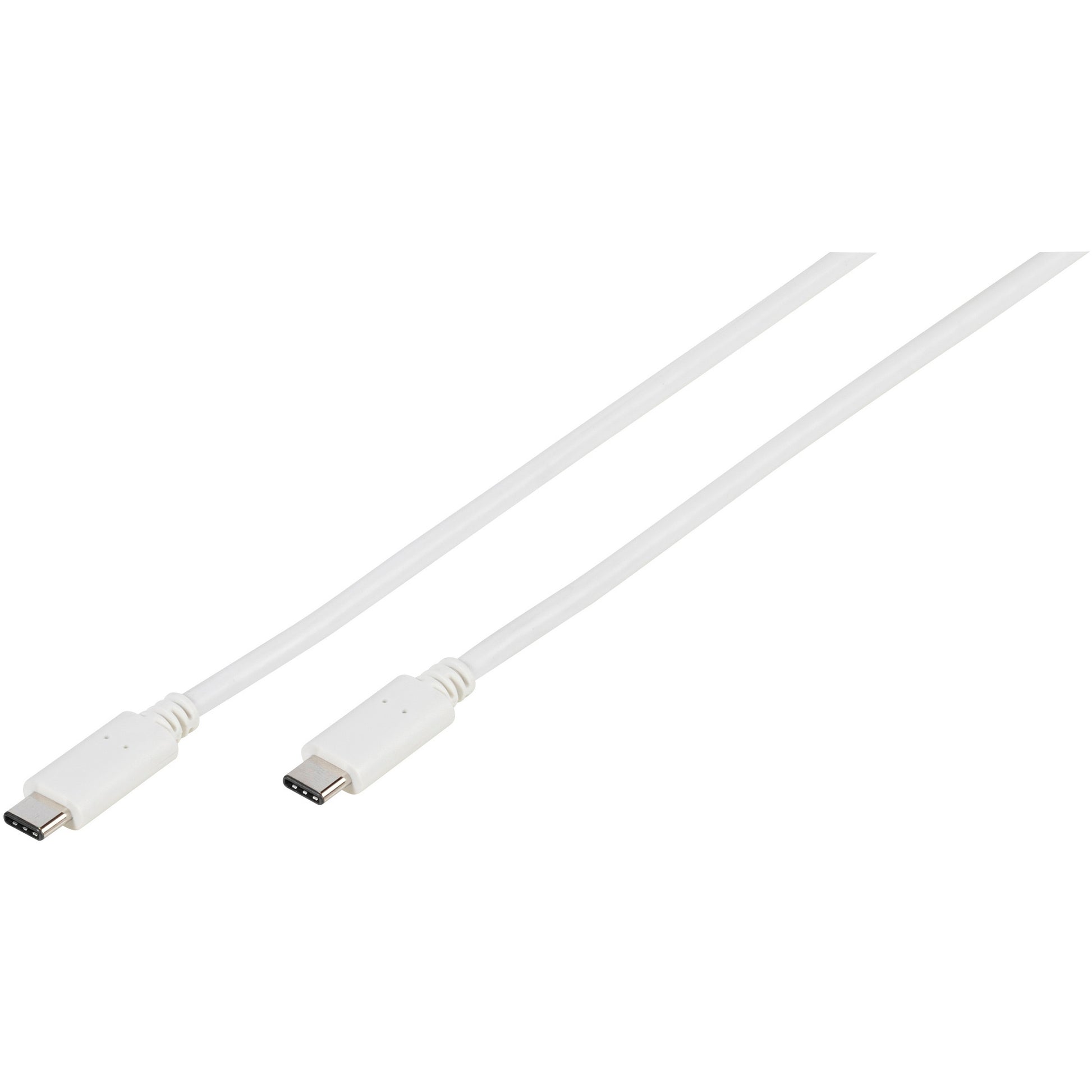 VIVANCO USB 3.1 Typ C Anschlusskabel 45293 E-Mark USB C-St weiss 1m