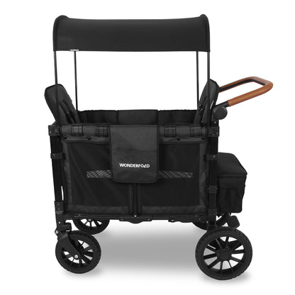 Wonderfold | Kinderwagen | Luxe double Stroller Wagon | Volcano Black