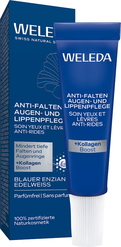 WELEDA Anti-wrinkle eye and lip care Blue gentian & Edelweiss