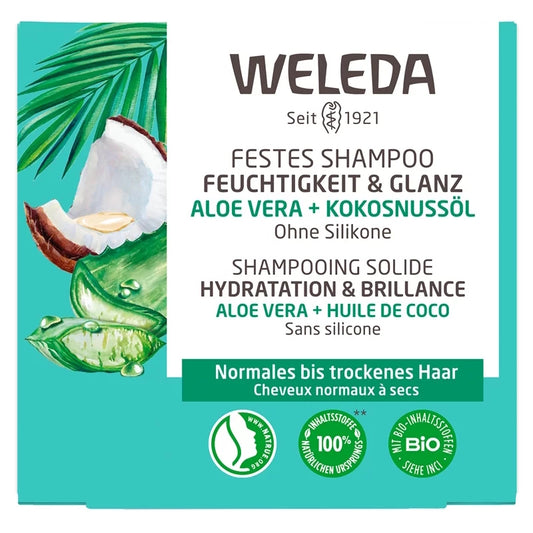 WELEDA Festes Shampoo Feuchtigkeit&Glanz