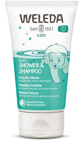 WELEDA Kids 2in1 Shower & Shampoo Minze