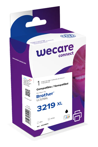 WECARE Tinte rebuilt XL schwarz LC-3219KWE zu Brother MFC-J6530 12/3x6ml