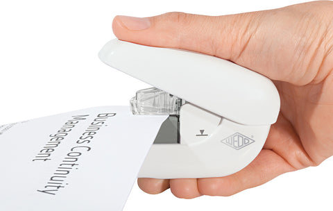 WEDO Klammerloser Hefter MINI 1272000 weiss 5 Blatt