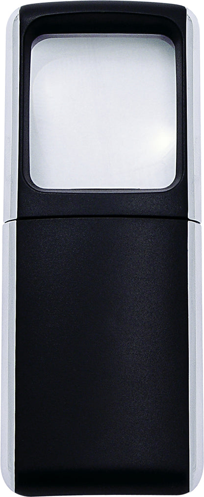 WEDO Rechtecklupe mit LED-Licht 2717501 schwarz Blister