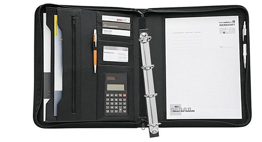 WEDO Tagungsmappe College A4 581101 4-Ringe und Rechner