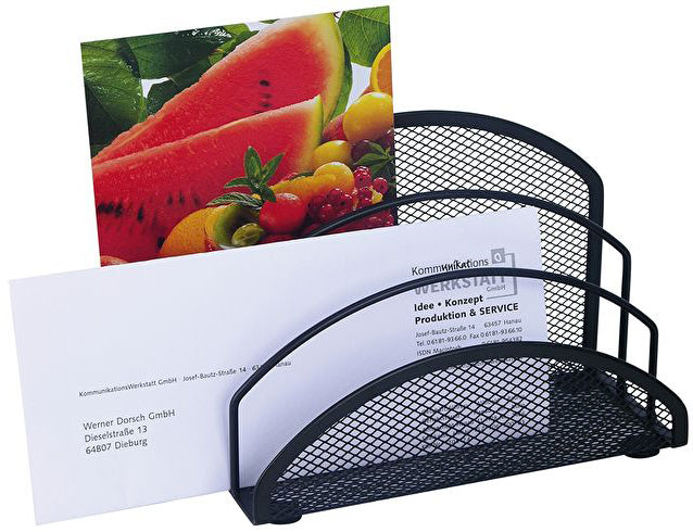 WEDO Briefständer 65 301 3 Fächer, schwarz