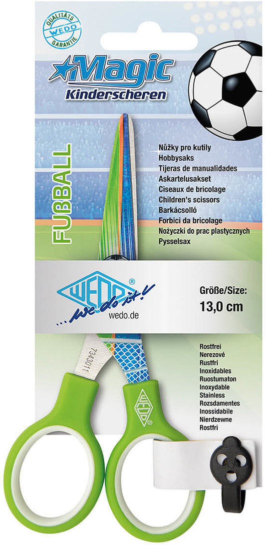 WEDO Bastelschere Magic 13cm 7343011 hellgrün Football