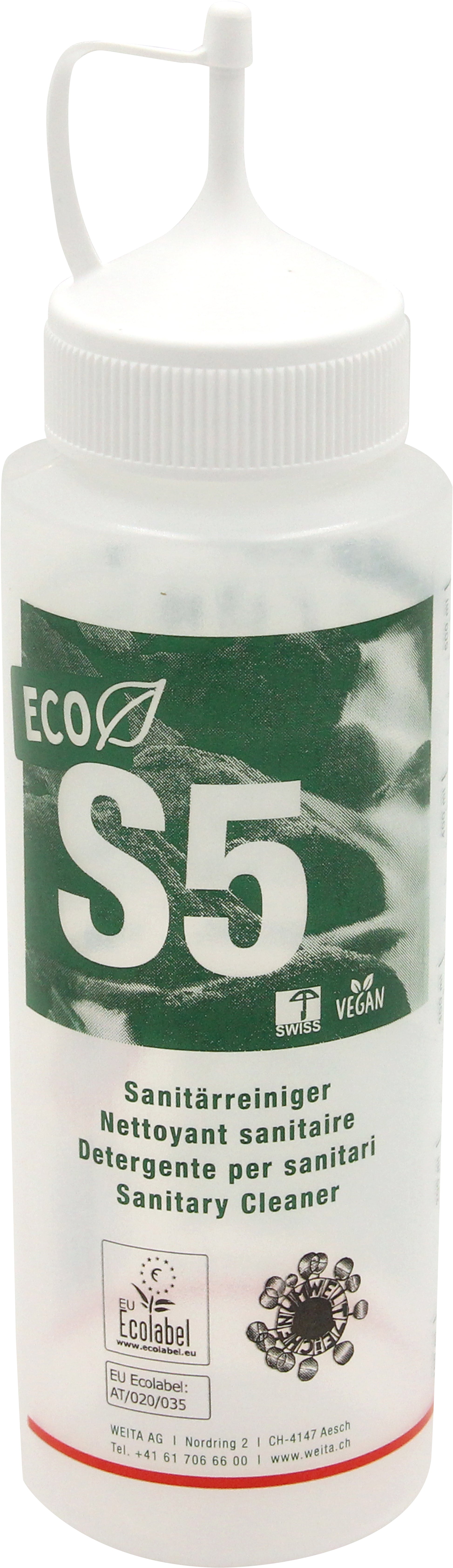 WEITACLEAN Sanitärreiniger 500ml 75497.14399 S5 ECO, leere Flasche