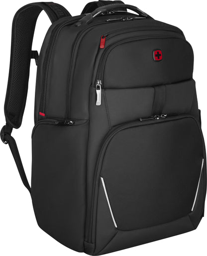 WENGER Laptop Backpack Meteor Black 653188 17 inch with Tablet Pocket