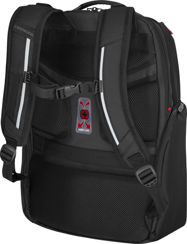 WENGER Laptop Backpack Meteor Black 653188 17 inch with Tablet Pocket