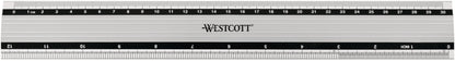 WESTCOTT Aluminium Lineal 30cm E-1019100 cm/inch Scala