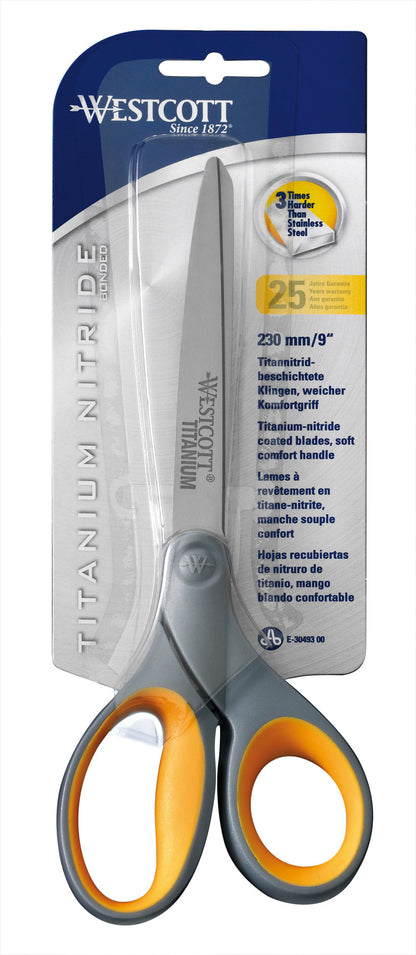 WESTCOTT Schere Softgrip Titan 23cm E-30493 00 grau/gelb