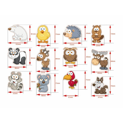 Magnet-Set Waldtiere – 12 kinderfreundliche Magnete für Spiel & Deko